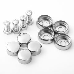 汽车车牌螺丝固定卡扣不锈钢牌照螺钉防盗车牌固定螺母牌照框架